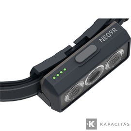LEDLENSER NEO9R 1200lm tölthető futó-fejlámpa 200m Li-ion/ Fekete/szürke