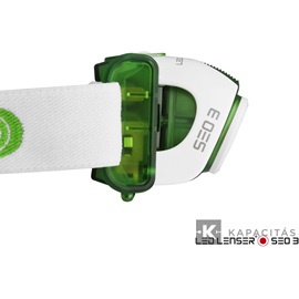 LEDLENSER SEO3 3xAAA 100 lm fejlámpa zöld 6103