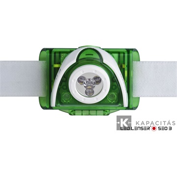 LEDLENSER SEO3 3xAAA 100 lm fejlámpa zöld 6103