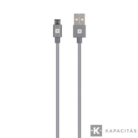 SKROSS Steel Line USB kábel, töltő, szinkron (microUSB) 1,2m