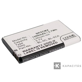 Nokia BL-5CB, BL-5CA, BL-5C 3.7V 1000mAh utángyártott akku Li-ion