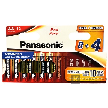 Panasonic LR6PPG/12HH 8+4F SMART 1,5V AA/ceruza tartós alkáli elem 12 db/csomag