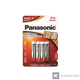 Panasonic LR03PPG/6BP 4+2F 1,5V AAA/mikro tartós alkáli elem 6 db/csomag