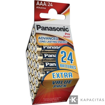 Panasonic LR03PPG/24CD 1,5V AAA/mikro tartós alkáli elem 24 db/csomag