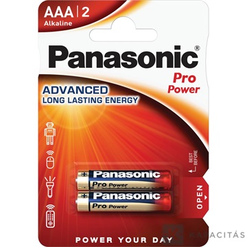 Panasonic LR03PPG/2BP 1,5V AAA/mikro tartós alkáli elem 2 db/csomag