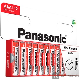 Panasonic RedZinc R03RZ/12HH AAA/mikro cink-mangán tartós elem 12 db/csomag