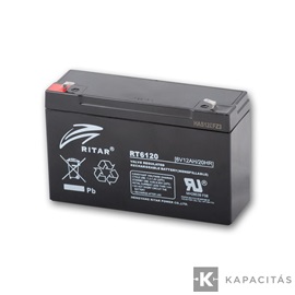 Ritar RT6120-F1 6V 12Ah zárt ólomakkumulátor