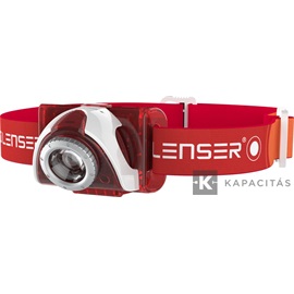 LEDLENSER SEO5 fejlámpa piros 180lm