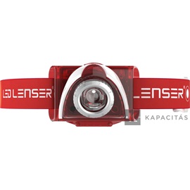 LEDLENSER SEO5 fejlámpa piros 180lm