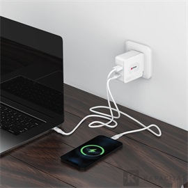 SKROSS USB gyorstöltő (USB-C, USB-A) 48W, PD + USB-C - USB-C kábel