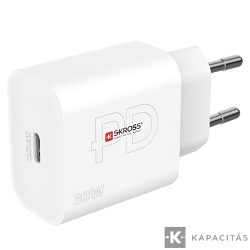 SKROSS USB gyorstöltő (USB-C) 30W, PD