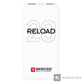 SKROSS Reload20 20Ah power bank USB/microUSB kábellel, két kimenettel