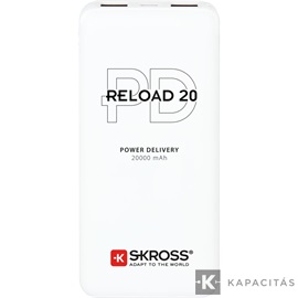 SKROSS Reload20 20Ah power bank USB/microUSB kábellel, két kimenettel