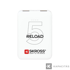 SKROSS Reload5 5Ah power bank USB/microUSB kábellel, két kimenettel