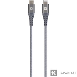 SKROSS Steel Line USB kábel, töltő, szinkron, (USB-C - lightning) 1,2m