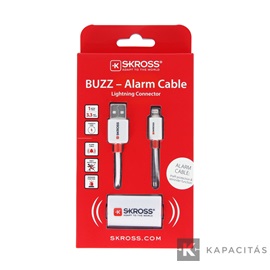 SKROSS USB kábel, töltő, szinkron, alarm (lightning) 1m