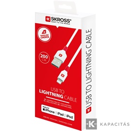 SKROSS USB kábel, töltő, szinkron (lightning) 2m