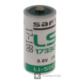 Saft 2/3A 3,6V 2,1Ah ipari elem LS17330