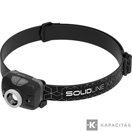 Solidline SH3 fejlámpa 300/180/100/20lm 3AAA fókusz hand on/off TIB