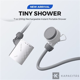 Flextail Tiny Shower – Ultrakönnyű hordozható zuhany 2,5L/perc vízáramlással