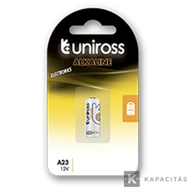 Uniross A23/23A 12V alkáli elem 1db/csomag