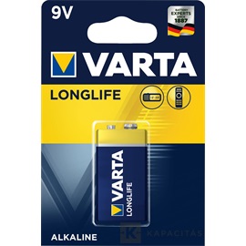VARTA 9V alkáli elem 1db/csomag