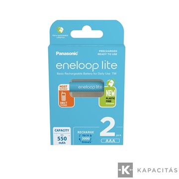 eneloop BK-4LCCE/2BE AAA/mikro 550mAh Ni-MH akkumulátor 2db/csomag