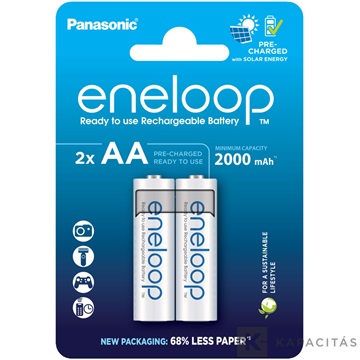 eneloop BK-3MCDE/2BE AA/ceruza 2000mAh Ni-MH akkumulátor 2db/csomag