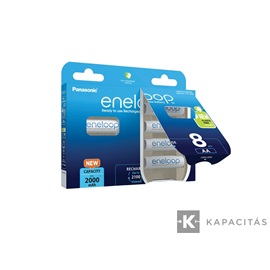 eneloop BK-3MCDE/8BE AA/ceruza 2000mAh Ni-MH akkumulátor 8db/csomag