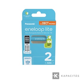 eneloop BK-4LCCE/2DE AAA/mikro 550mAh Ni-MH akkumulátor 2db/csomag