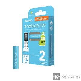 eneloop BK-4LCCE/2DE AAA/mikro 550mAh Ni-MH akkumulátor 2db/csomag