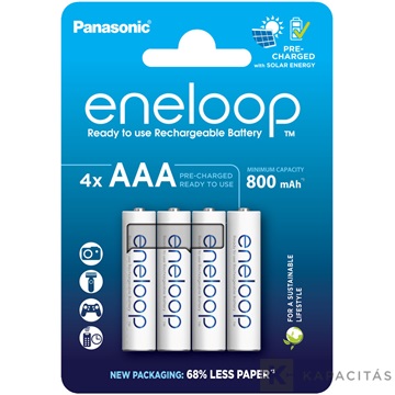 eneloop BK-4MCDE/4BE AAA/mikro 800mAh Ni-MH akkumulátor 4db/csomag