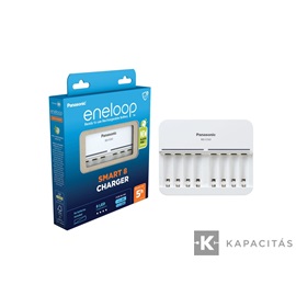 eneloop BQ-CC63E AA/AAA akkumulátor 1-8 cella töltésére