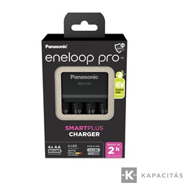 eneloop K-KJ55HCD40E akkumulátor gyorstöltő 4 db 2500mAh AA akkumulátorral