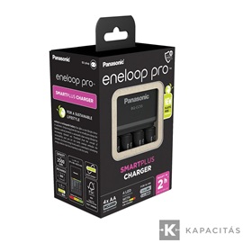 eneloop K-KJ55HCD40E akkumulátor gyorstöltő 4 db 2500mAh AA akkumulátorral