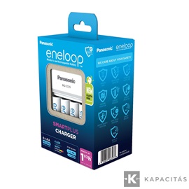 eneloop K-KJ55MCD40E akkumulátor gyorstöltő 4 db 2000mAh AA akkumulátorral