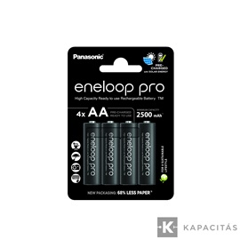 eneloop pro BK-3HCDE/4BE AA/ceruza 2500mAh Ni-MH akkumulátor 4db/csomag